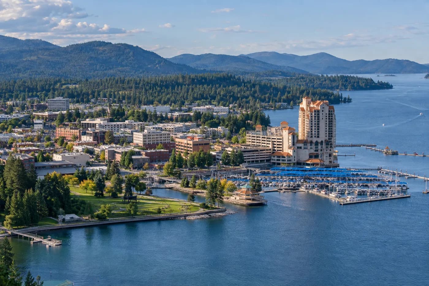 Coeur d'Alene, Idaho cityscape