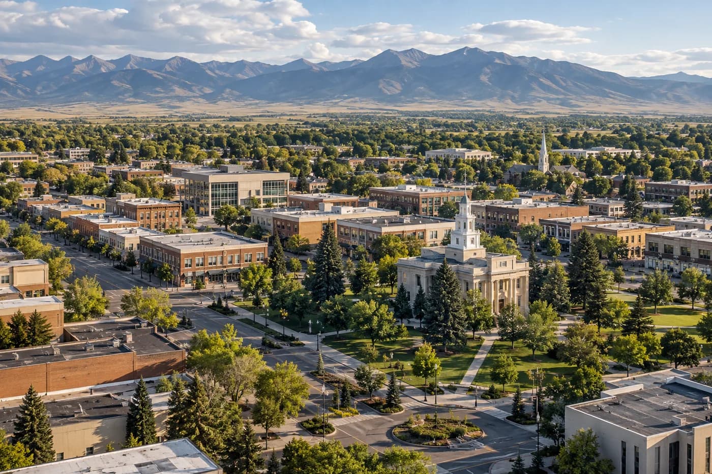 Rexburg, Idaho cityscape