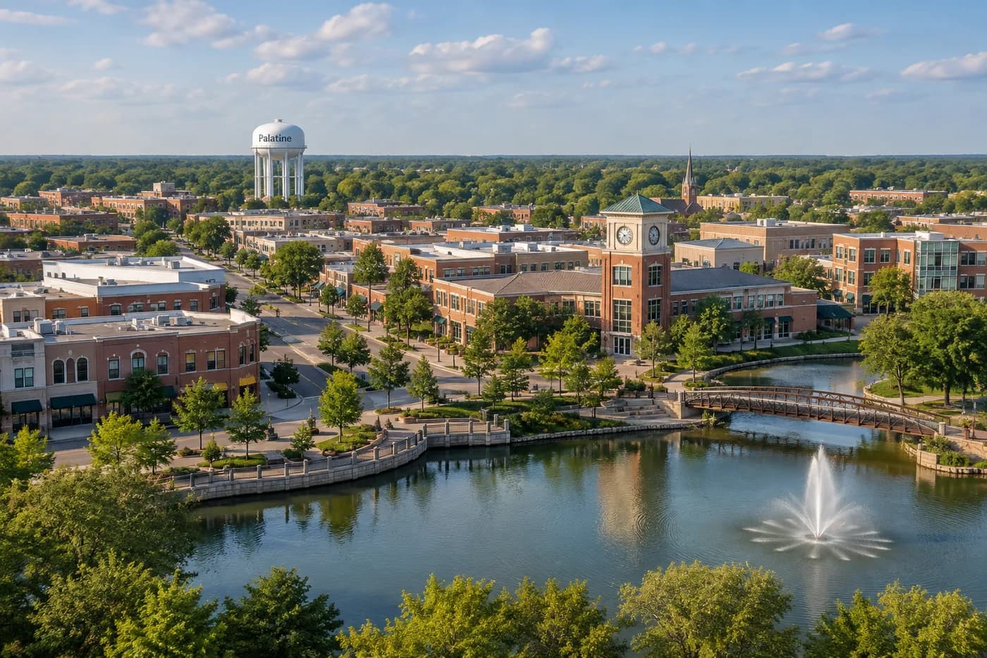 Palatine, Illinois cityscape