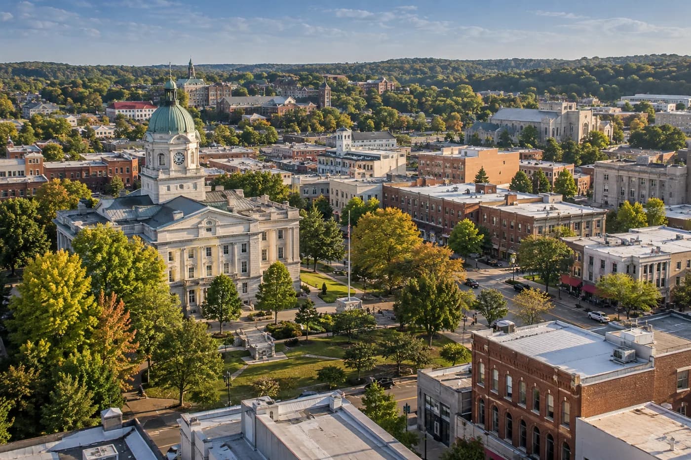 Bloomington, Indiana cityscape