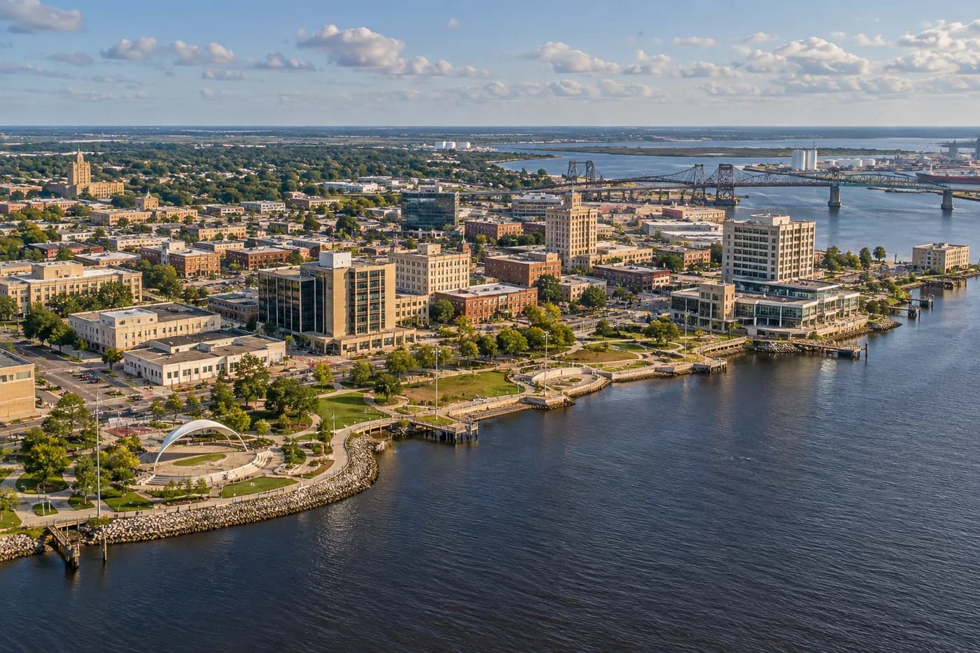 Lake Charles, Louisiana cityscape