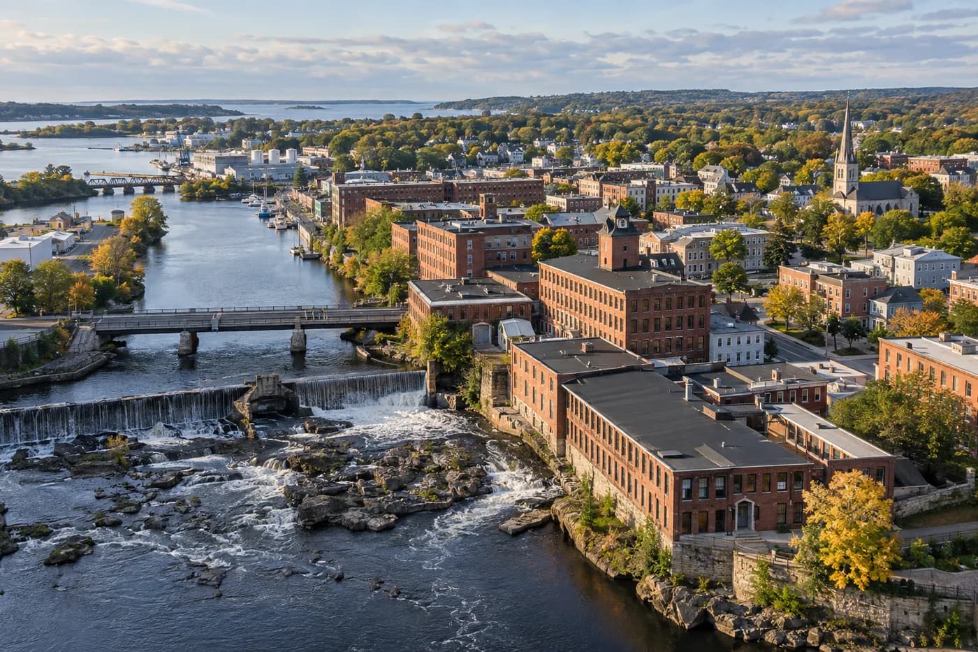 Biddeford, Maine cityscape