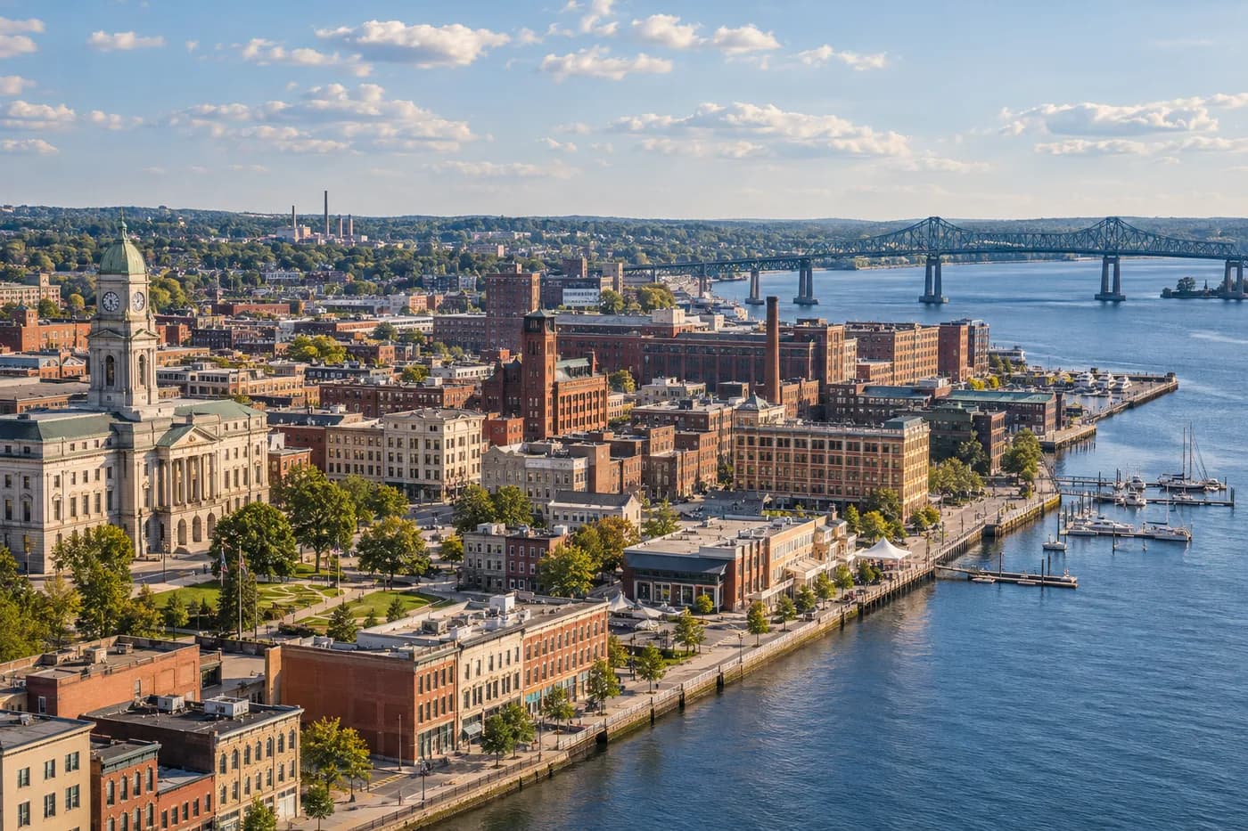 Fall River, Massachusetts cityscape