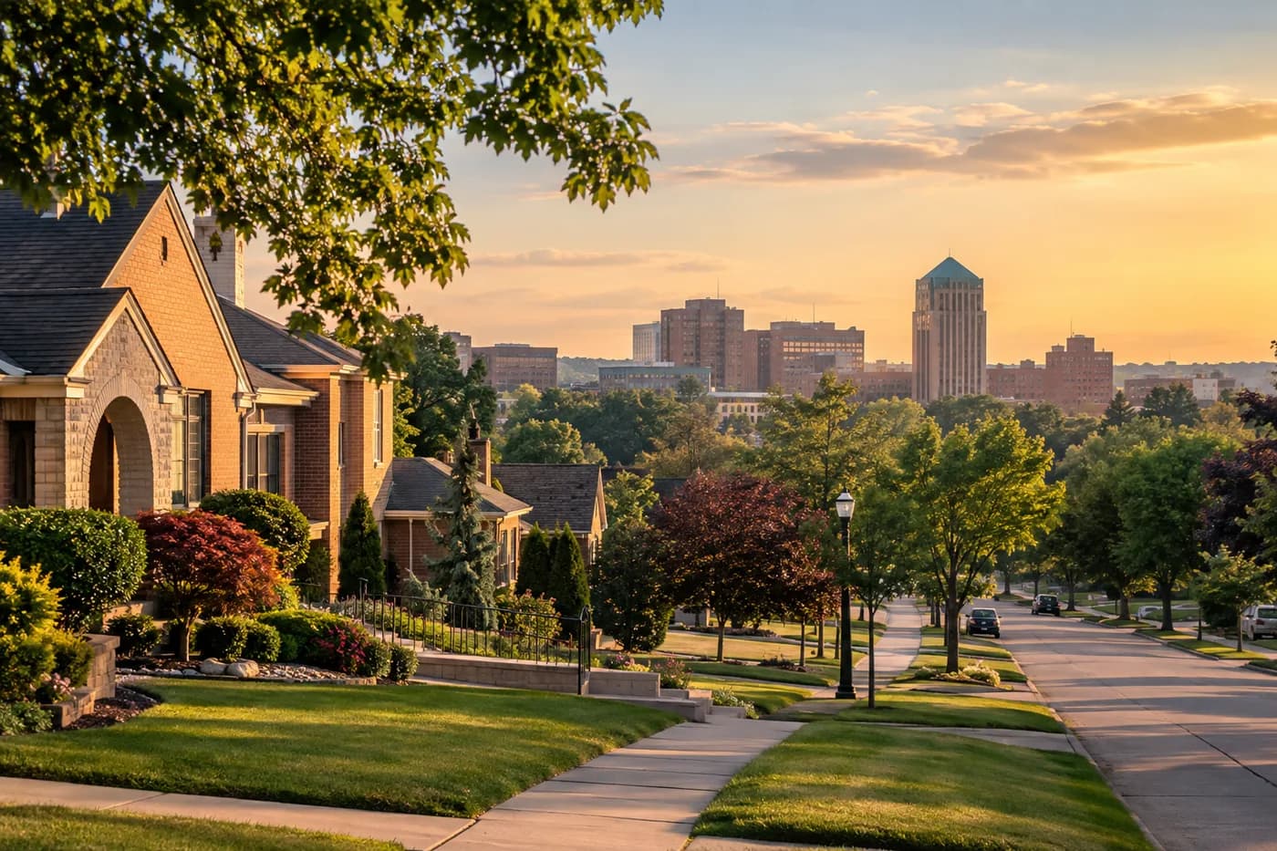 Dearborn, Michigan cityscape
