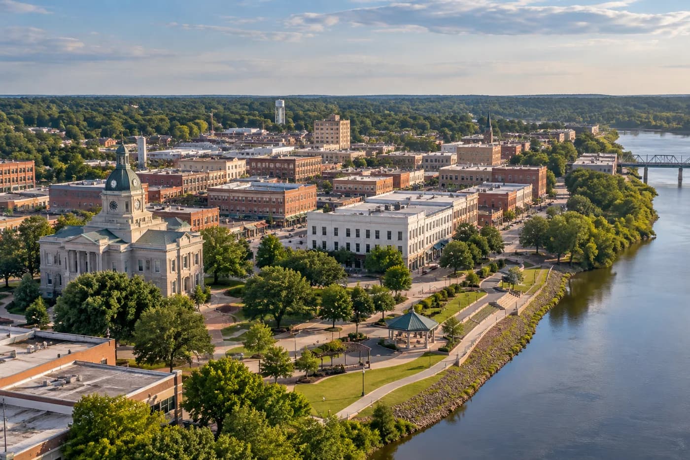 Columbus, Mississippi cityscape