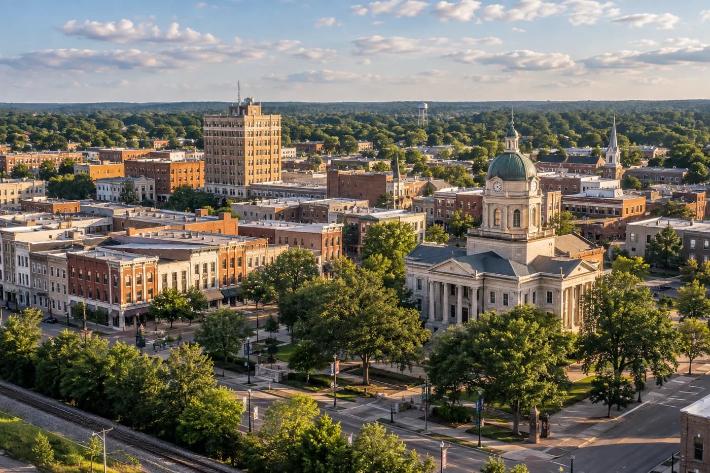 Meridian, Mississippi cityscape