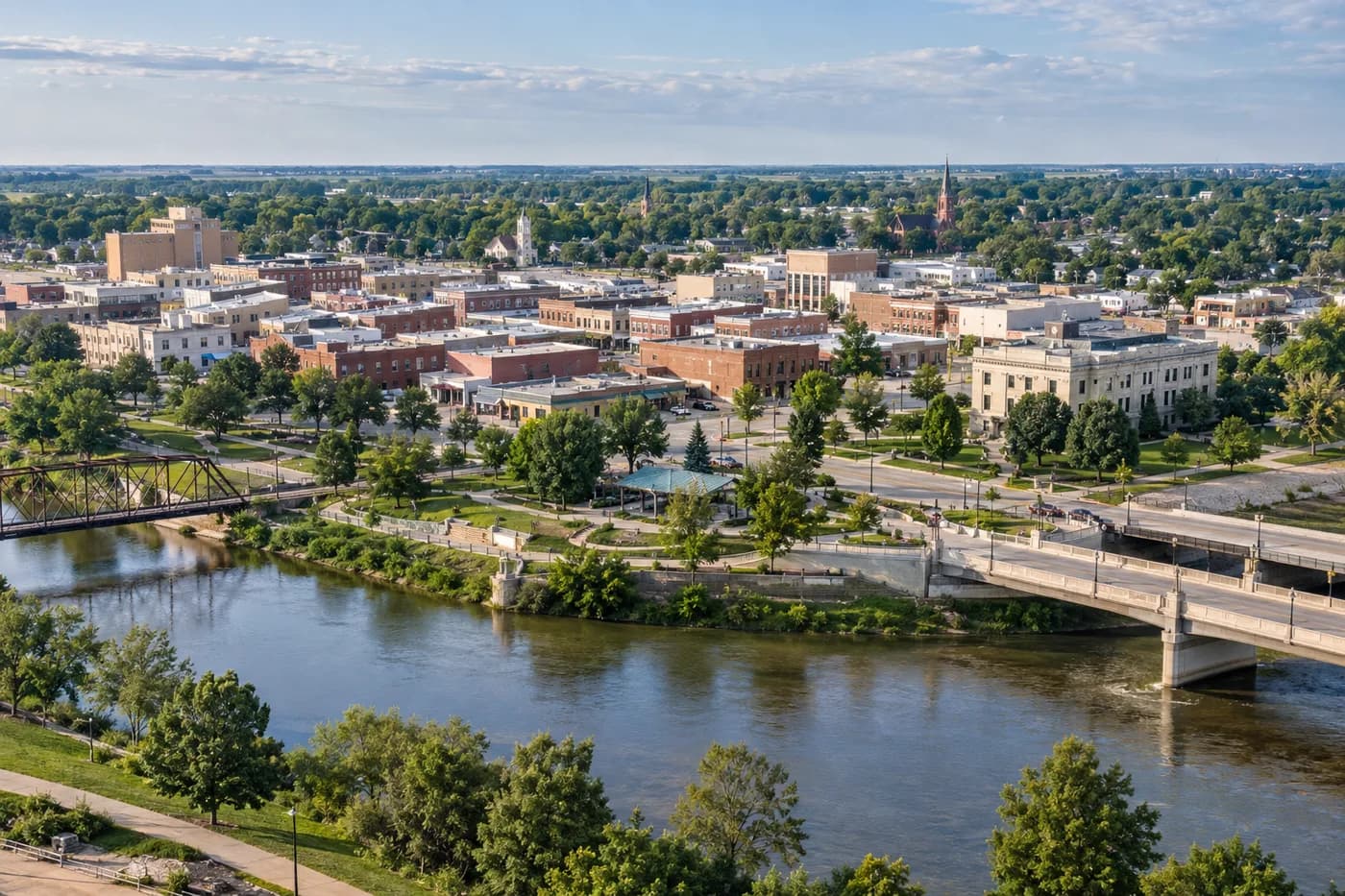 Columbus, Nebraska cityscape