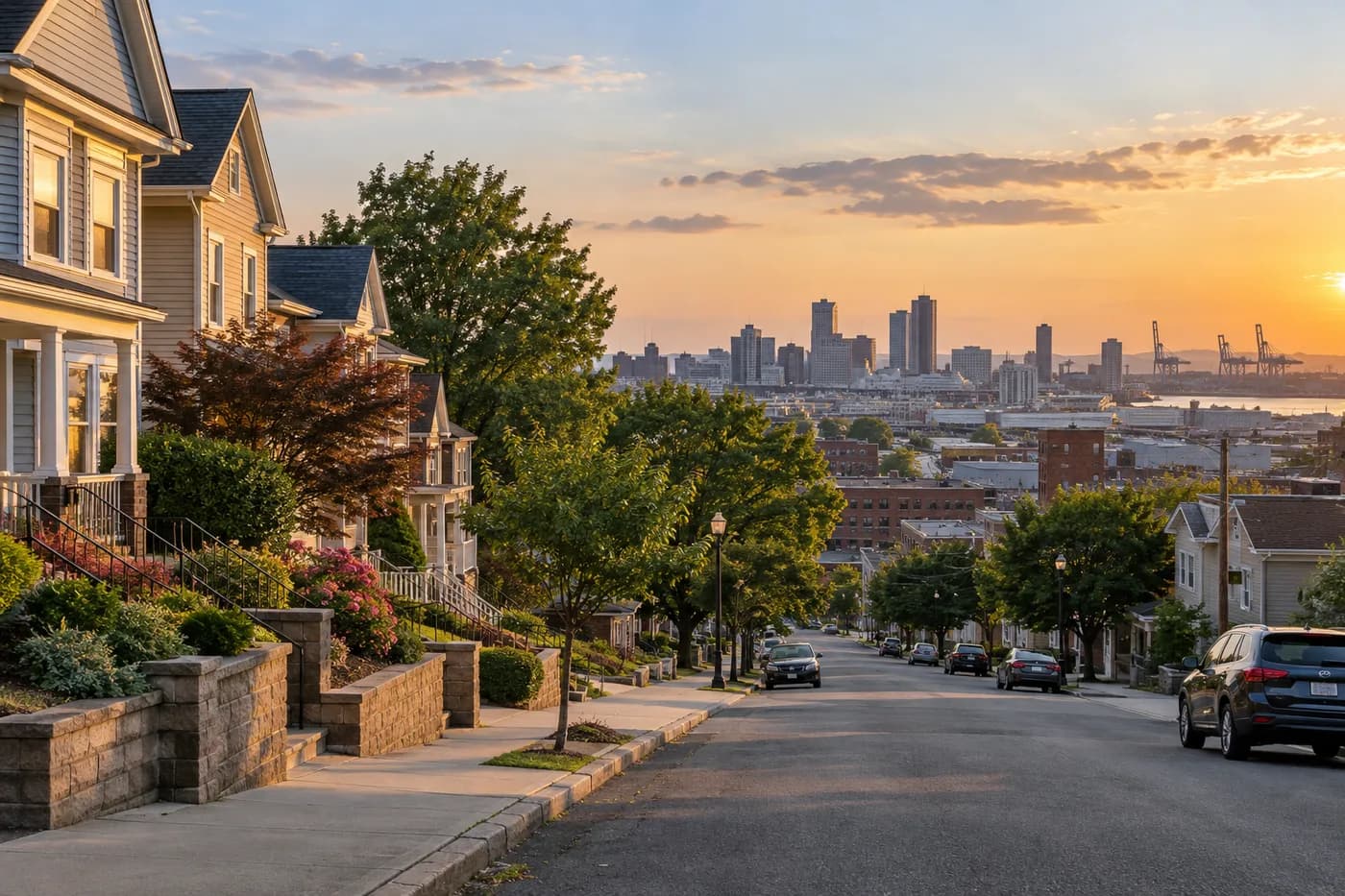Elizabeth, New Jersey cityscape
