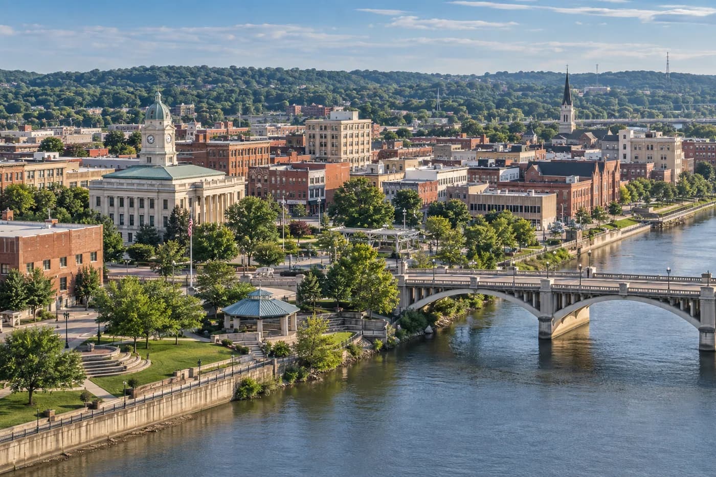 Hamilton, Ohio cityscape