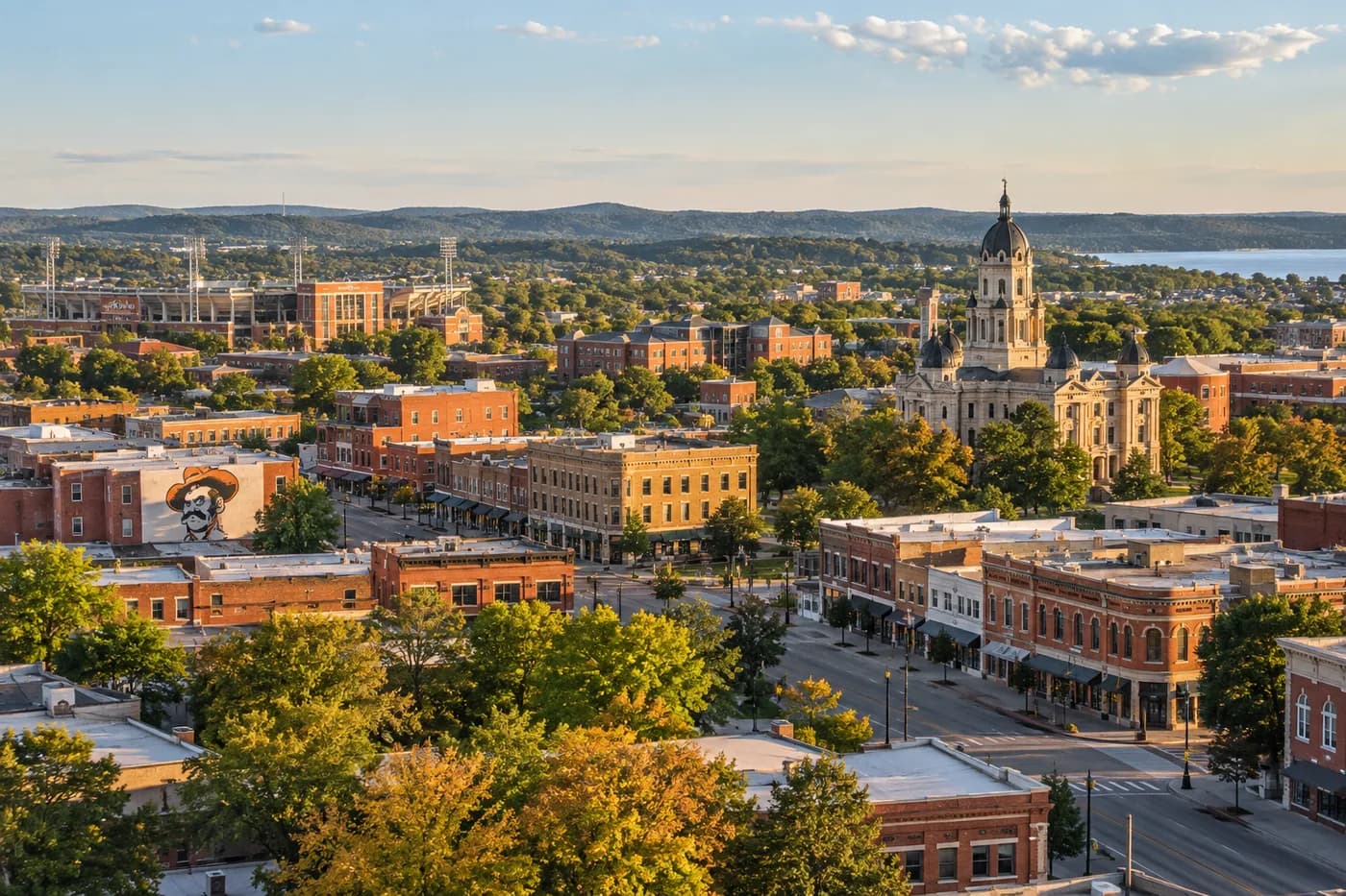 Stillwater, Oklahoma cityscape