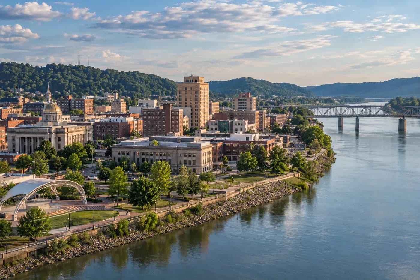 Huntington, West Virginia cityscape