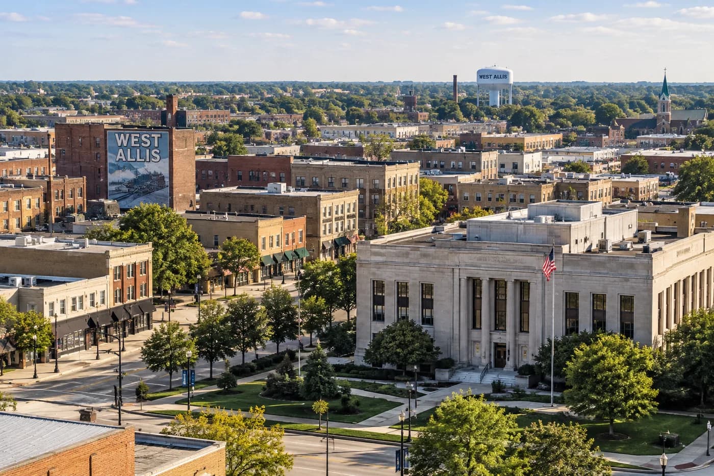 West Allis, Wisconsin cityscape